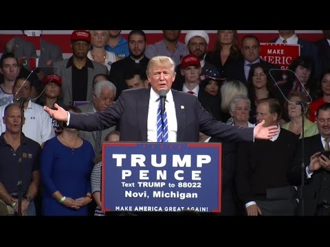 My OPINION of DONALD TRUMP speech in MICHIGAN, EMPEROR GOD post thumbnail image