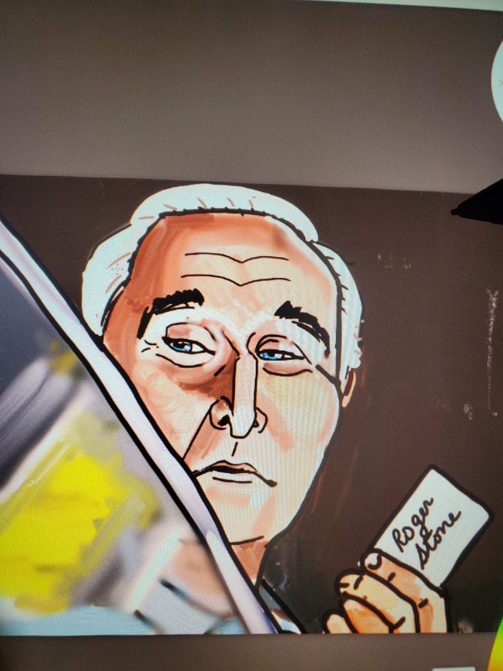 Jack Posobiec Free Roger Stone William Barr political cartoon post thumbnail image