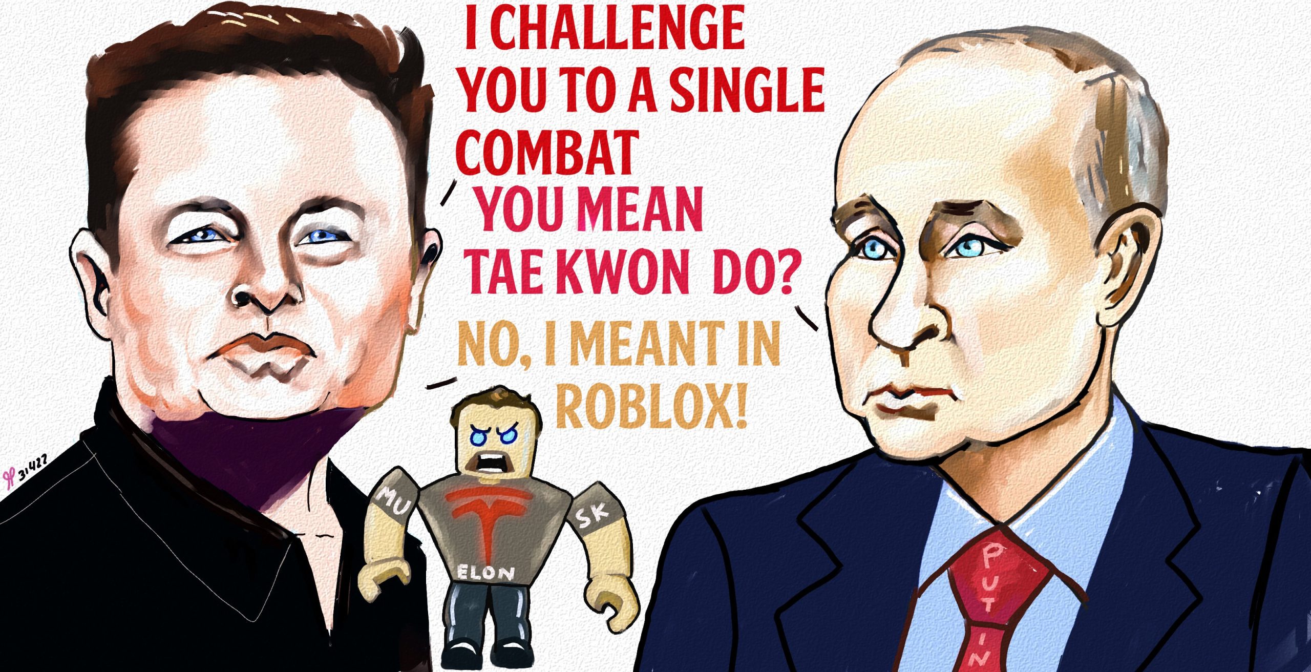Elon musk Vladimir putin political cartoon Russia Ukraine rebel news #politicalcartoon #elonmusk #vladimirputin #rebelnews #article #Russia #Ukraine #editorialcartoon #roblox #tesla post thumbnail image