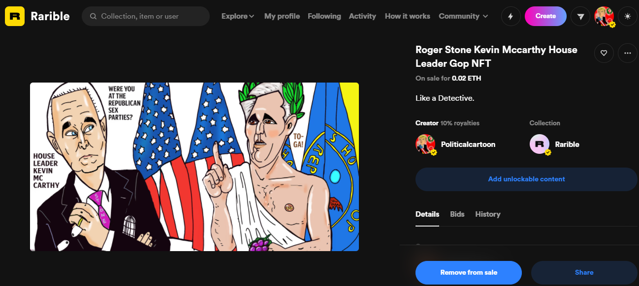 Roger Stone KEVIN MCCARTHY House Gop Political Cartoon post thumbnail image