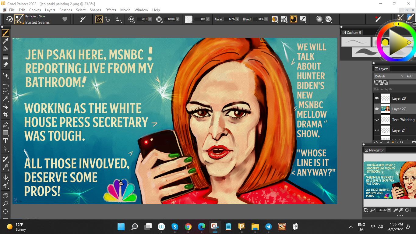 Political Cartoon NFT Jen Psaki