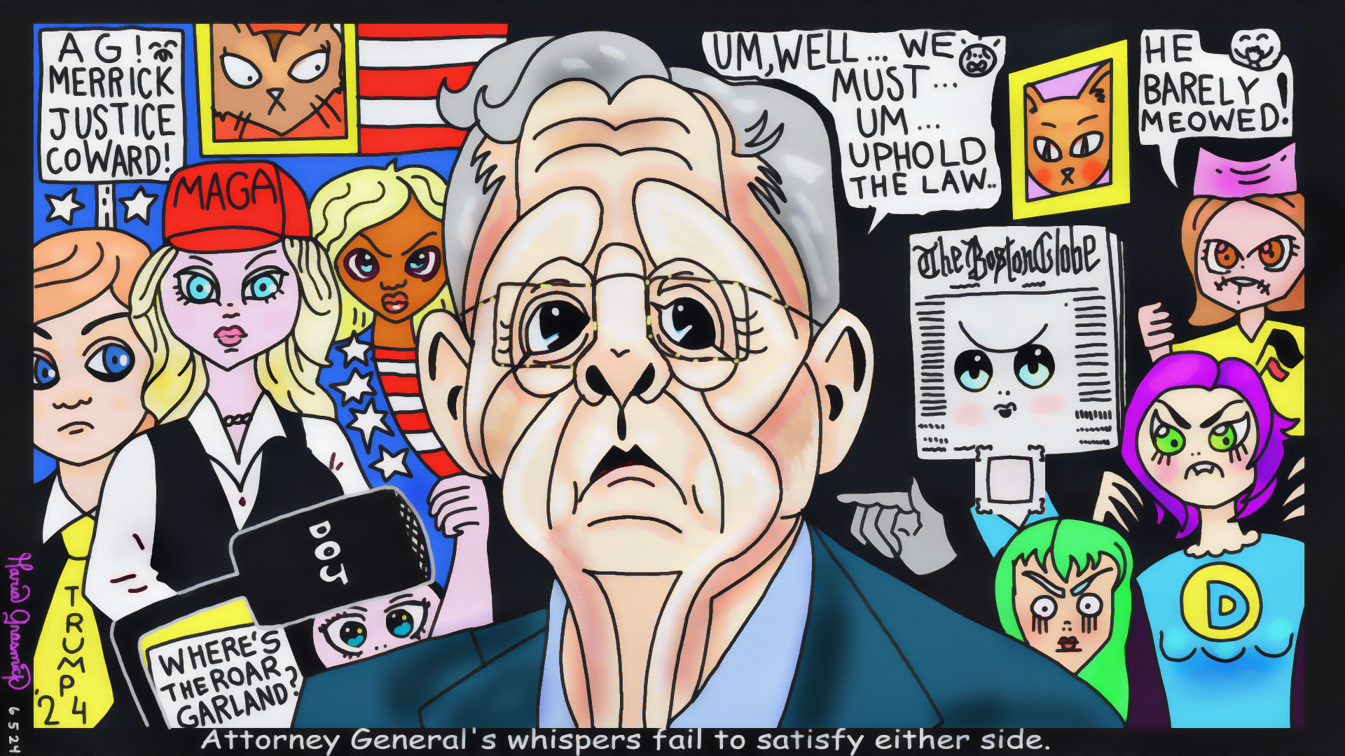 Merrick Garland Fbi Political Cartoon from the Trump Trial post thumbnail image